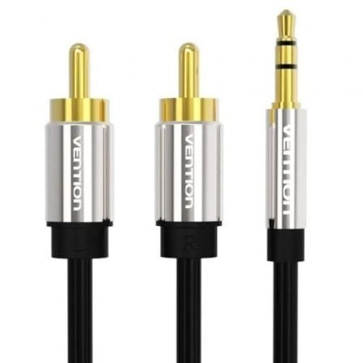 Cavo Hi-Fi Vention BCFBF da 3,5 mm a 2x RCA, nero, 1 m