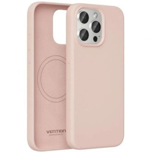 Funda silicona Vention KUEP0-20 para iPhone 14 Plus MagSafe rosa
