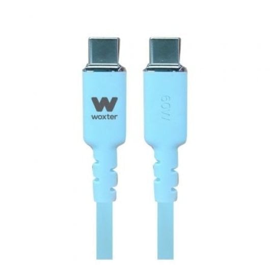 Cable WOXTER PE26-188 USB Tipo-C 60W 1.2m Azul silicona 480Mbps