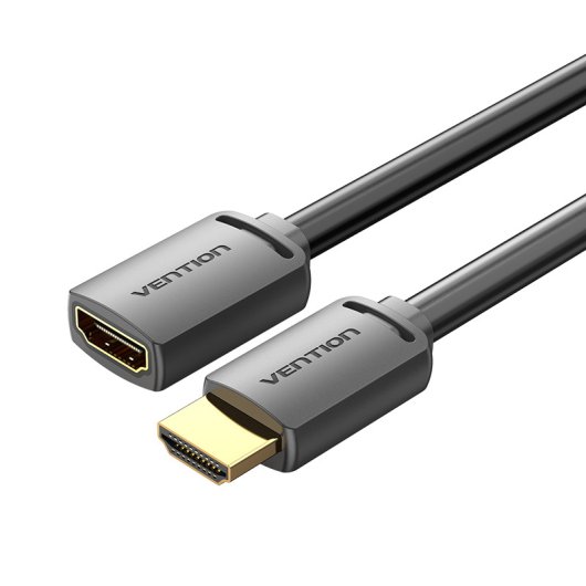 Cable HDMI Vention AHCBI 4K 3m Macho-Hembra Chapado en Oro Negro