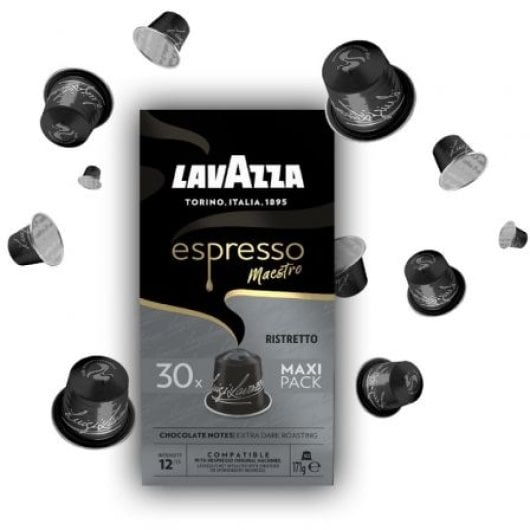 Cápsula Lavazza Espresso Maestro Ristretto para Nespresso 30 unidades tueste oscuro