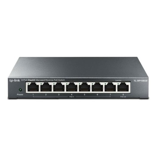 Commutateur géré Gigabit PoE 8 ports TP-Link TL-RP108GE, boîtier métallique L2