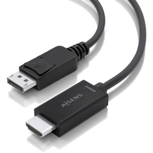 Cable Conversor AISENS A125-0891 DisplayPort a HDMI 4K 0.6m Negro