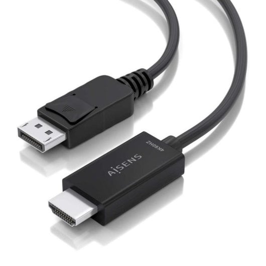 Adattatore video Aisens A125-0891 DisplayPort HDMI 4K 60Hz 0,6m Nero