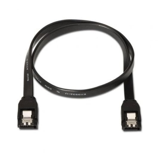 Câble SATA AISENS A130-0157 0,5 m 6 Gbit/s noir avec ancrage et RoHS