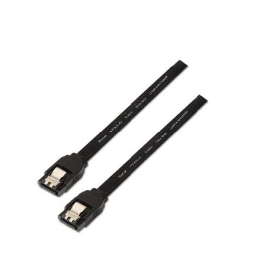 Câble SATA AISENS A130-0157 0,5 m 6 Gbit/s noir avec ancrage et RoHS