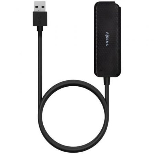 Hub AISENS 4 puertos 5000 Mbit/s USB 3.0 modelo A106-0714 Cable 60cm Negro