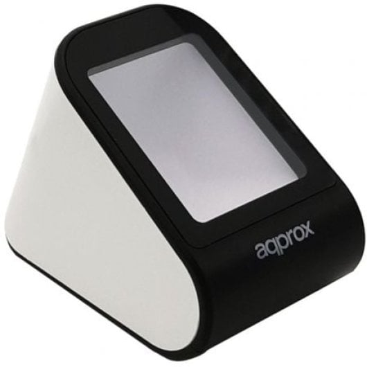 Lector de Códigos de Barras APPROX appLS20DESK+ 1D/2D PDF QR USB Auto Detección Blanco/Negro