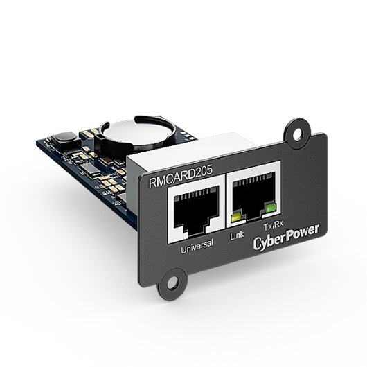 Tarjeta CyberPower RMCARD205 Gestión Remota Ethernet RJ45 Soporte IPv6 y Envirosensor