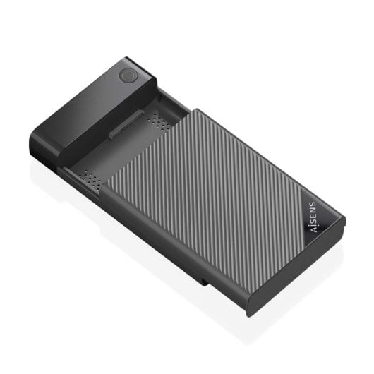 Caixa externa 3,5″ AISENS ASE-3529B ABS Preto USB 3.0 UASP Instalação sem ferramentas
