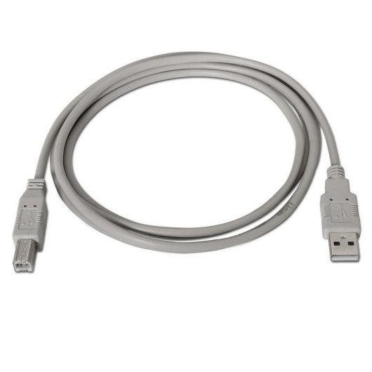 Cable USB 2.0 AISENS A101-0004 4.5m USB A-USB B haute vitesse beige