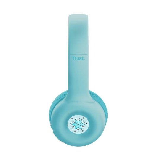 Auriculares Trust Nouna Kids sem fios Bluetooth com microfone e limite 85 dB azul