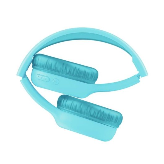 Auriculares Trust Nouna Kids sem fios Bluetooth com microfone e limite 85 dB azul