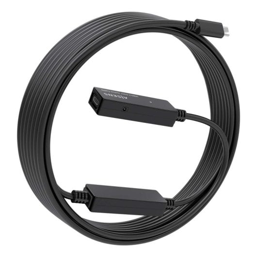 Cable alargador USB 3.2 AISENS A107-0870 10m USB Type-C/M-H Amplificado 5Gbps 100W Negro