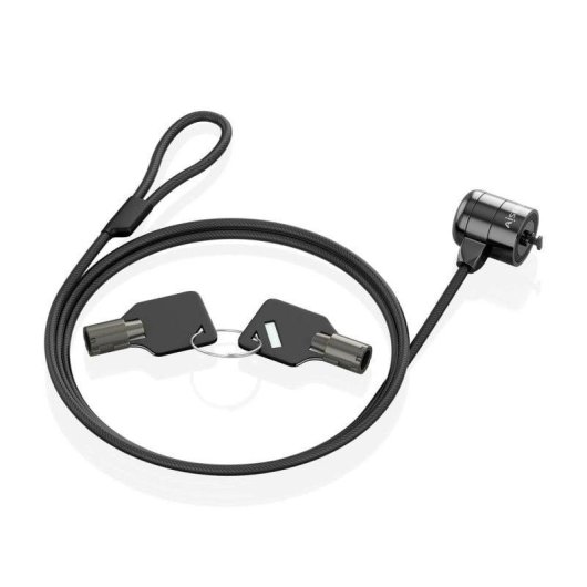 Câble de sécurité AISENS acier 1.5m serrure clé Kensington