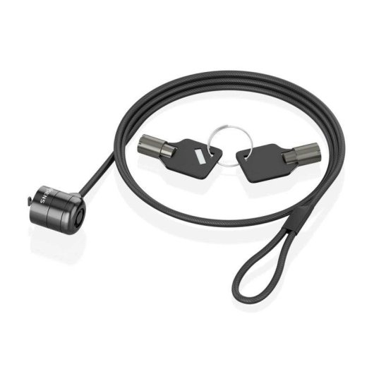 Câble de sécurité AISENS acier 1.5m serrure clé Kensington