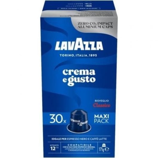 Lavazza Crema e Gusto Classic Kapseln 30 Einheiten Intensität 12 Dark Roast Nespresso