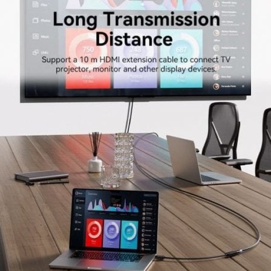 Vention HBZBB DisplayPort-HDMI-Konverterkabel, 4K, 60 Hz, 15 cm, schwarz, vergoldet