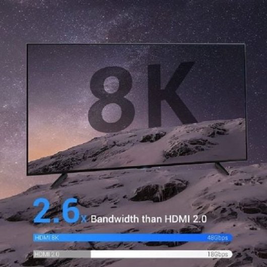 Cable HDMI Vention ALGLI 2.1 8K 3m Azul chapado en oro triple protección