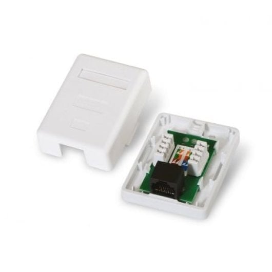 Roseta de superficie AISENS A138-0296 Cat.5e 1 toma RJ45 UTP Blanco
