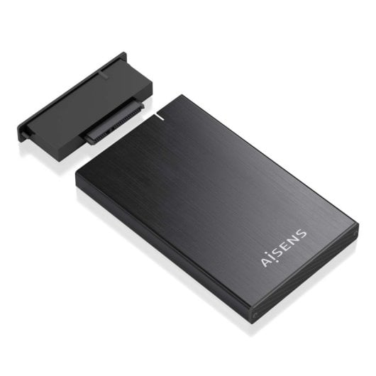 Caja externa 2.5? SATA AISENS ASE-2527B Aluminio Negro USB 3.0 LED para HDD/SSD