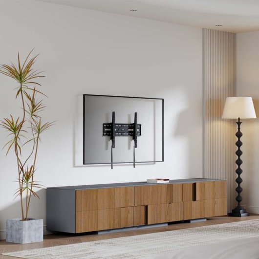 Soporte monitor/TV AISENS ST400T-086 acero 75kg 37-86 pulgadas inclinable negro