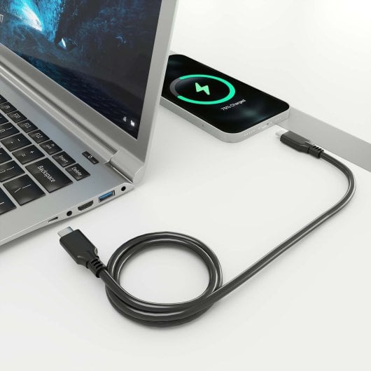Cable USB AISENS A107-0874 USB 3.2 GEN2x2 20Gbps 8K@30Hz 100W 3m Negro