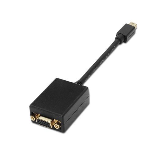 Mini convertisseur DP vers VGA AISENS A125-0135 0,15 m Noir Plaqué Or