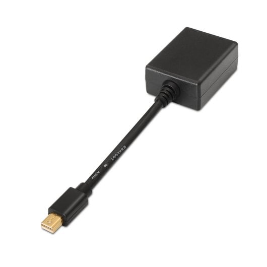 Mini convertisseur DP vers VGA AISENS A125-0135 0,15 m Noir Plaqué Or
