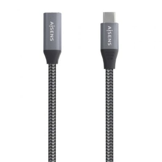Cable USB-C AISENS USB 3.2 Gen2x2 20Gbps 8K@30Hz 5A 100W 2m Gris