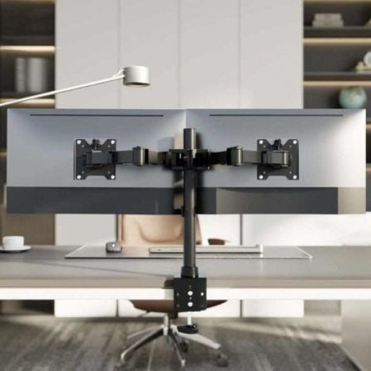 Support de bureau pivotant noir AISENS DT35TSR-359 pour 2 écrans 17-35 pouces / 20 kg par bras