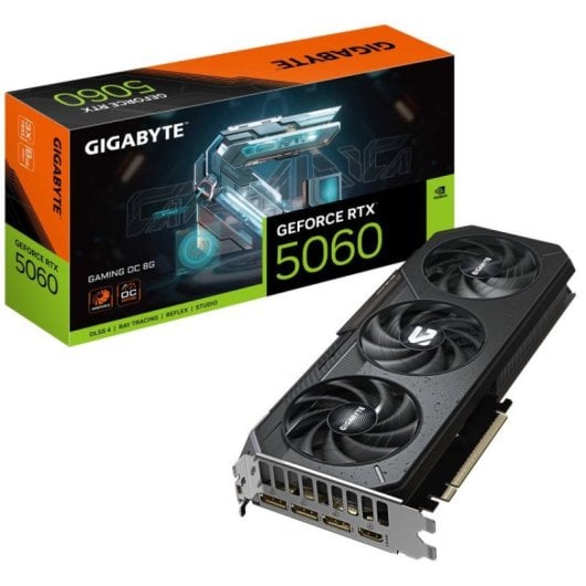 Gigabyte GeForce RTX 5060 GAMING OC 8GB GDDR7 Reflex 2 RTX AI DLSS4
