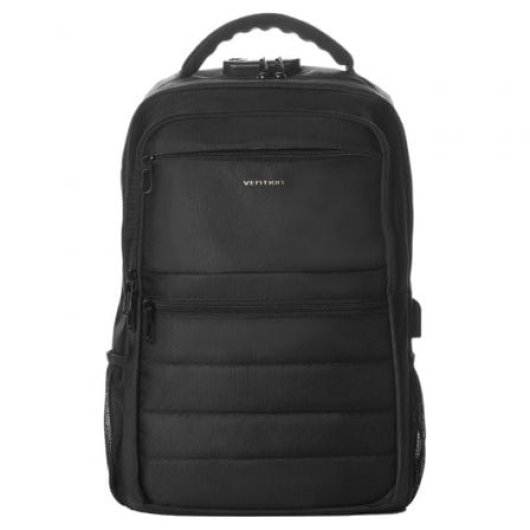 Mochila Vention KRKB0 para portátil 17? USB impermeable antirrobo negra 20L