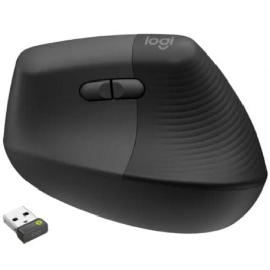 Logitech Lift Rato Sem Fios 4000 DPI Vertical Ergonómico Bluetooth com Logi Bolt e 6 Botões