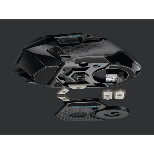 Souris Gaming sans fil Logitech G502 Lightspeed Noir - Performance, rapidité et confort pour les joueurs exigeants - Compatibilité multiplateforme - 11 boutons programmables - Batterie rechargeable longue durée - Capteur optique Hero 16k