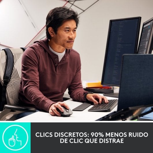 Logitech Mx Master 3s kabellose Maus mit Darkfield-Technologie für maximale Präzision. 7 programmierbare Tasten, Bluetooth-Konnektivität und wiederaufladbarer Akku.