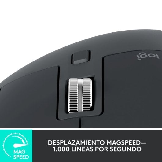 Logitech Mx Master 3s kabellose Maus mit Darkfield-Technologie für maximale Präzision. 7 programmierbare Tasten, Bluetooth-Konnektivität und wiederaufladbarer Akku.