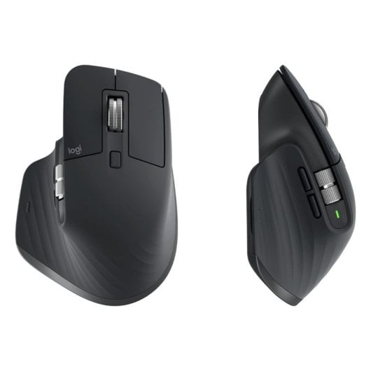 Souris sans fil Logitech Mx Master 3s avec technologie Darkfield pour une précision maximale. 7 boutons programmables, connectivité Bluetooth et batterie rechargeable.
