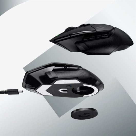 Ratón Logitech inalámbrico LIGHTSPEED 11 botones programables agarre personalizable