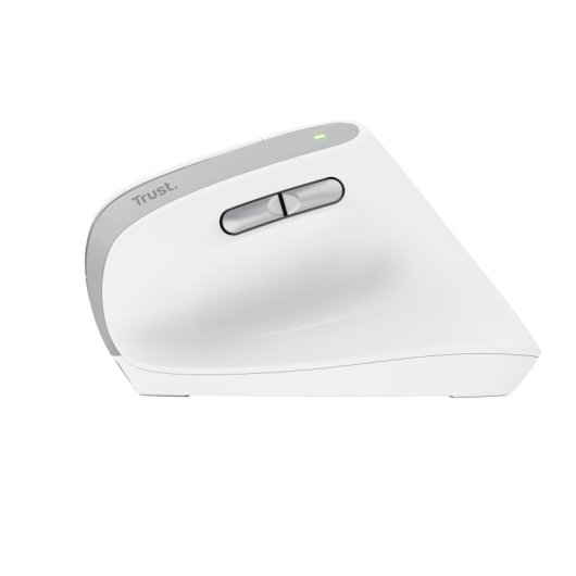 Trust Bayo II Rato Vertical Sem Fios 2400 DPI com Bateria Recarregável Branco