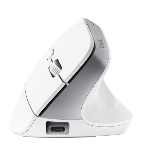 Rato Semi Fio Ergonomischer Trust Bayo+ 2400 Dpi Weiß