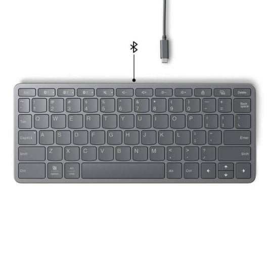 Lenovo Multi-Device Tab Luna Layout PT-PT Tastiera a membrana Bluetooth USB-C 3 dispositivi 12 tasti di scelta rapida