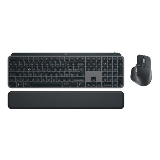 Teclado de tijera Logitech MX Keys S Graphite Layout PT retroiluminado con ratón incluido