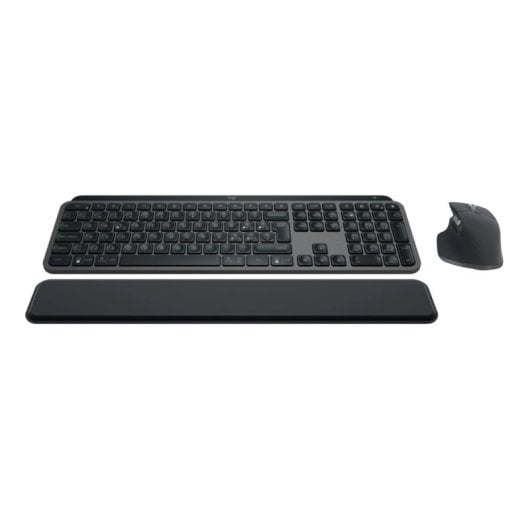 Teclado de tijera Logitech MX Keys S Graphite Layout PT retroiluminado con ratón incluido