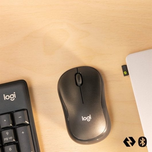 Conjunto sem fio Logitech Mk370 - mouse e teclado ergonômico Bluetooth empresarial - parafuso preto