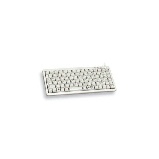 Teclado Cherry G84-4100 mecánico compacto USB layout US/EU gris alta durabilidad