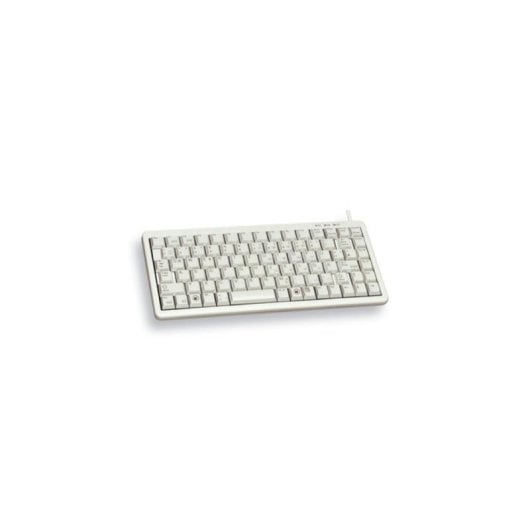 Teclado Cherry G84-4100 mecánico compacto USB layout US/EU gris alta durabilidad