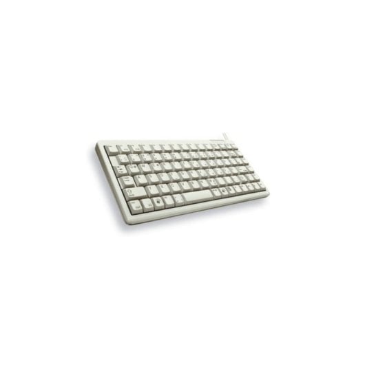 Teclado Cherry G84-4100 mecánico compacto USB layout US/EU gris alta durabilidad