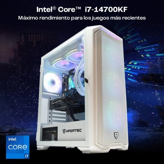 PcCom Ready Intel Core i7-14700KF / 32GB / 2TB SSD / RTX 5060 Blanco + Windows 11 Home