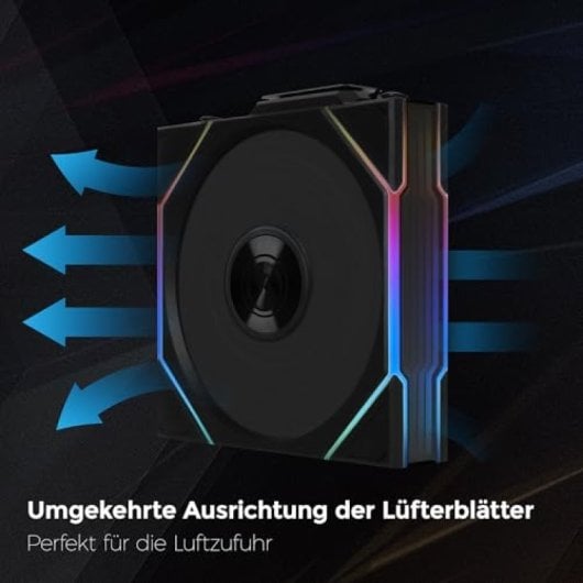 Ventilateur supplémentaire sans fil haute efficacité Lian Li UNI FAN TL ARGB PWM 120 mm Noir